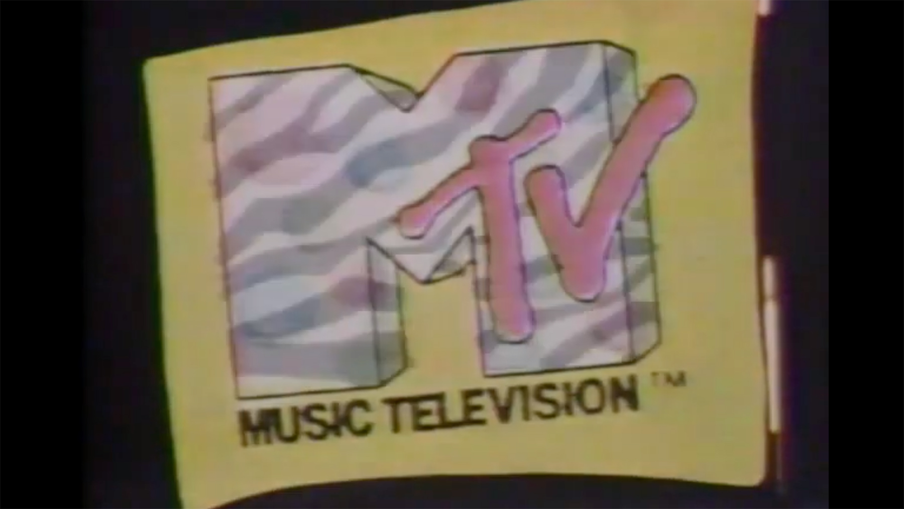MTV logo representing the launch of music television in the 1980s