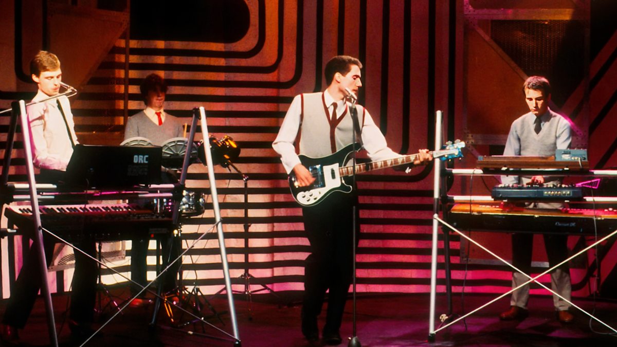 Studio set of the classic BBC music show Top of the Pops in the 1980s