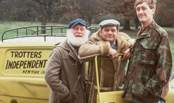 Cast of the classic 1980s British sitcom Only Fools and Horses