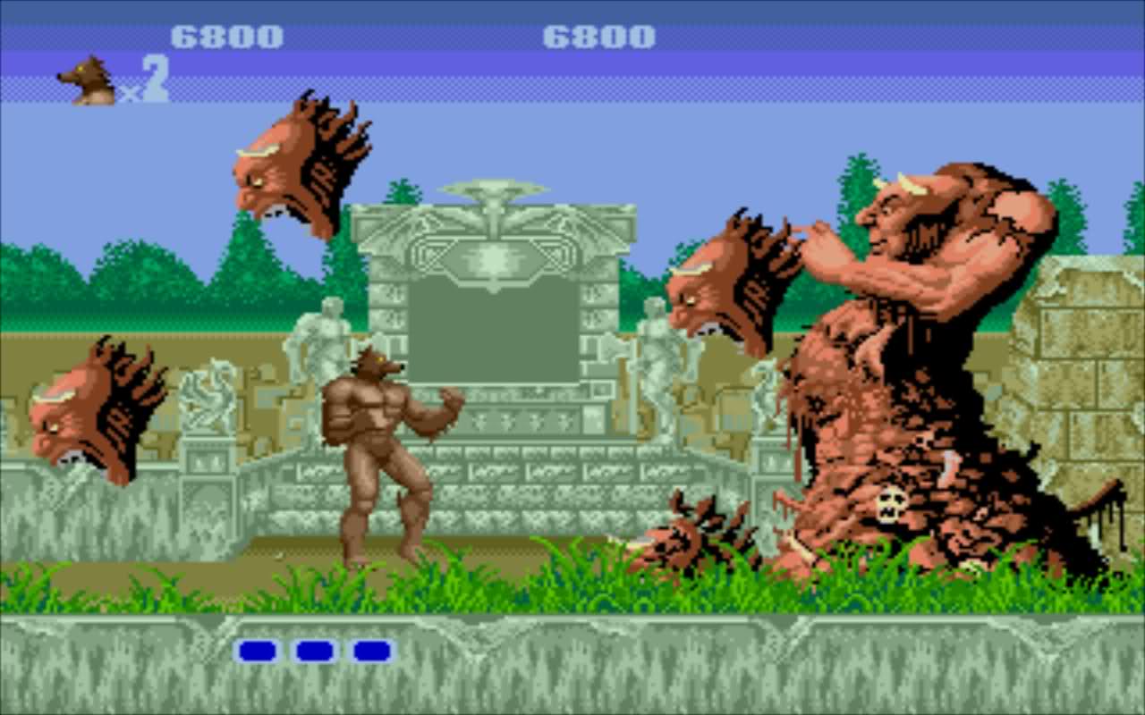 Altered beast screenshot of game play
