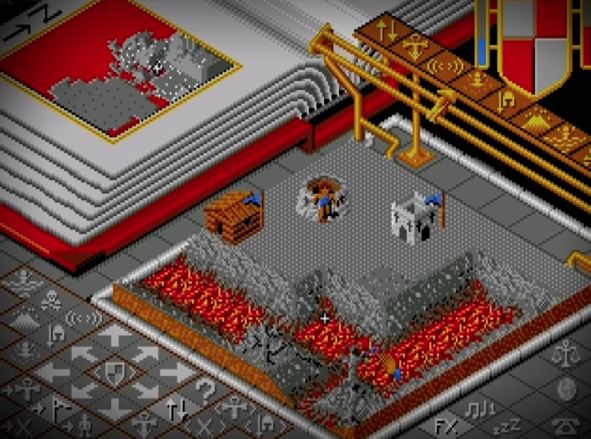 Populous screenshot of game play