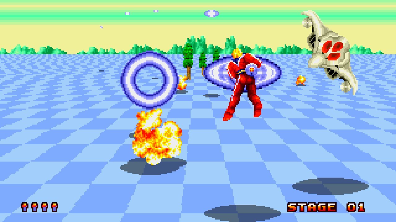 space harrier screenshot of game play