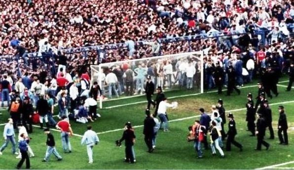 Football fans crushed at Hillsborough